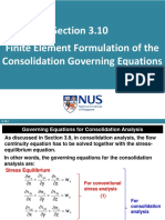 Section 3.10 Finite Element Formulation of The Consolidation Governing Equations