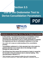 Section 3.5 Use of The Oedometer Test To Derive Consolidation Parameters