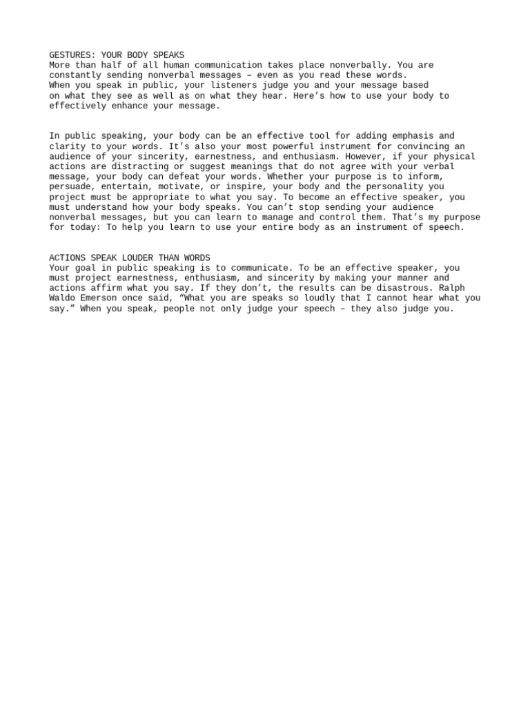 Gestures PDF