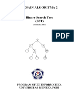 Desain Algoritma 2 Binary Search Tree (BST) : Program Studi Informatika Universitas Bhineka Pgri