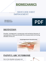 Topic - Shoulder Joint Impingement