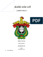 Makalah Solar Cell: (Panel Surya)