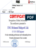 Certificate: Eng. Mohamed Mahgoub Zaki