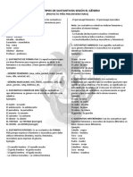 Tema - Tipos de Sustantivo Segun El Genero