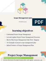 Scope Management Plan: Presentation Group