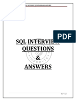 SQL Interview Preparation