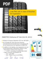 Low-PAH Oils in View of Brazilian Tire Legislation