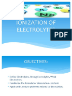 5 Ionization of Electrolytes