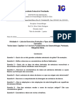 Estruturas geológicas e tipos de relevo