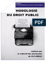 Méthodologie Du Droit Public: Réalisée Par Le Collectif Des Doctorants de l'ILF-GERJC