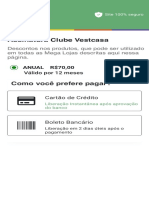 Assinatura Clube Vestcasa com descontos anuais