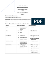 Business Studies Handout # 2