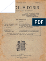 Revue Le Voile d'Isis mai 1921 texte