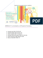 MÓDULO V La Inclusión y El Proyecto Formativo-SUTECO