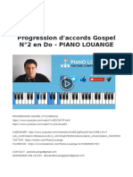 Progression D'accords Gospel N°2 en Do - Piano Louange