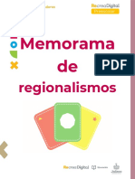 Memorama De: Regionalismos