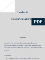 Unidad 6 - Relaciones Laborales - Primera Parte