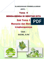 Sub Tema 3 Manusia Dan Benda Di Lingkungannya: PPG Universitas Negeri Malang