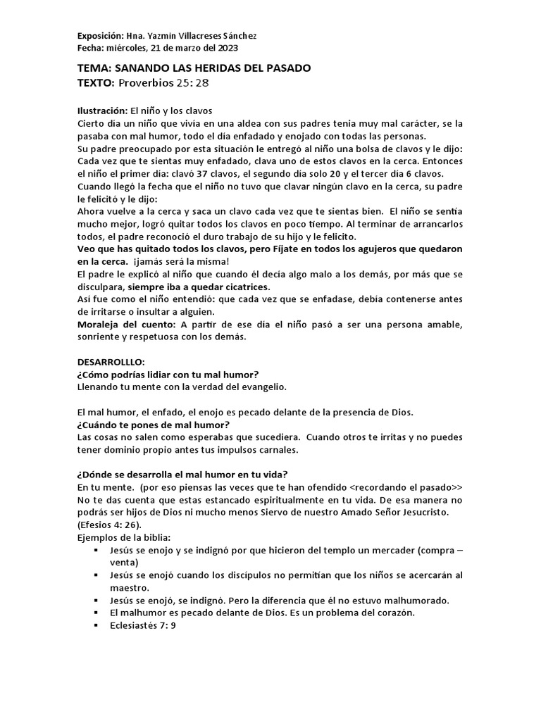 Sanando Las Heridas Del Pasado | PDF | Amor