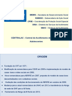 CENTRALAC - Central de Acolhimento de Crianças e Adolescentes