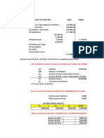 Asiento de Apertura Debe Haber: A) Se Compraron Materias Primas Al Contado Por El Importe de s/20,000.00