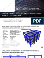 Curso: Cálculo Estructural Con Sap2000 Básico - Intermedio: Instructor: Ing. Esteban Korafi Aponte