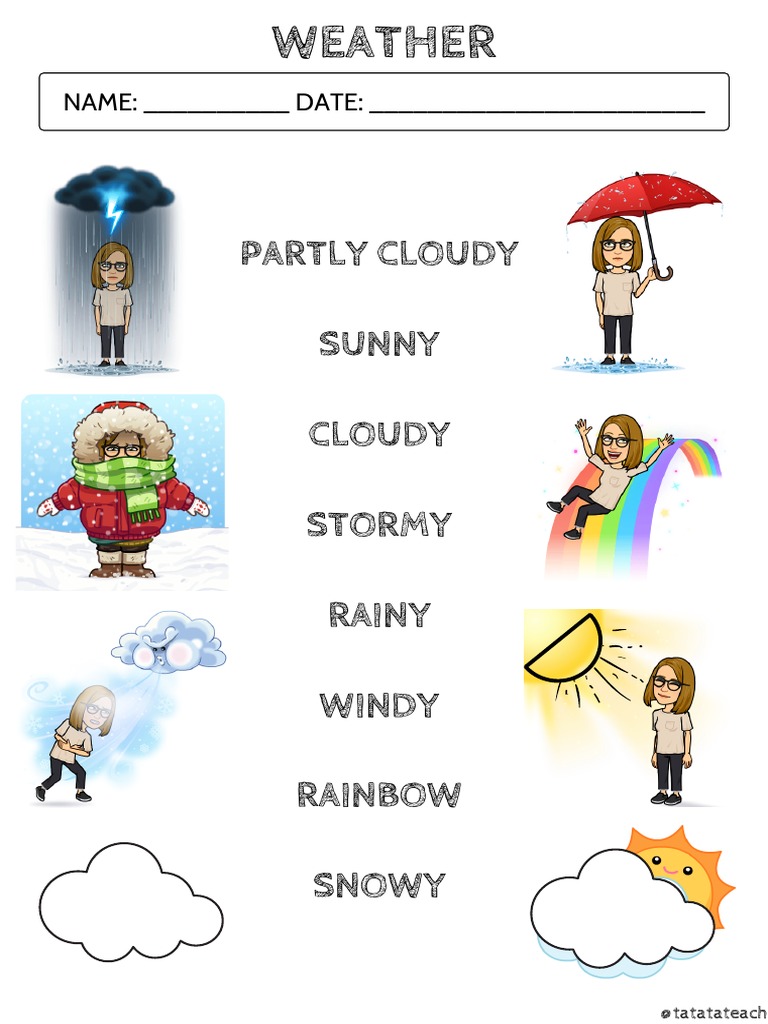 Weather vocabulary | PDF