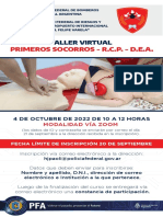 Taller Virtual: Primeros Socorros - R.C.P. - D.E.A