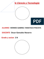 Informe de Ciencia y Tecnología: Oscar Gonzales Navarro 2 B