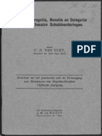 Cessie, Subrogatie, Novatie en Delegatie Van Hypothecaire Schuldvorderingen 1929
