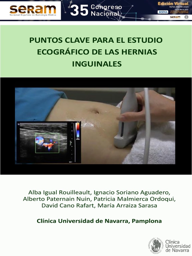 Gu a ecogr fica para el estudio de las hernias inguinales anatom a