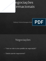 Negociações Internacionais Aula 1