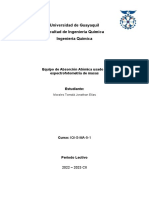 Informe - Espectrofotometría de Masas