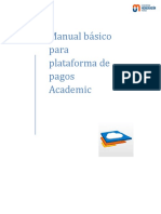 Manual Básico para Plataforma de Pagos Academic