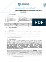 Plan de Tutoría, Orientación Educativa Y Convivencia Escolar de AULA 2022