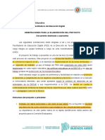 Orientaciones para La Elaboración Del Proyecto