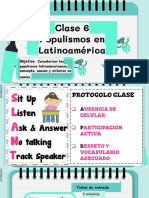 Clase 6 Populismos en Latinoamérica: Objetivo