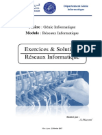 Exercices & Solutions Réseaux Informatique Exercices & Solutions Réseaux Informatique Exercices & Solutions Réseaux Informatique