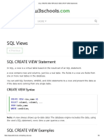 W3schools: SQL Views