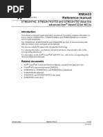 Rm0433 Reference Manual: Stm32H742, Stm32H743/753 and Stm32H750 Value Line Advanced Arm - Based 32-Bit Mcus