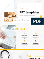 Yellow Business Plan PowerPoint Templates