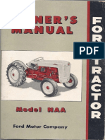 Ford Tractor Owner's Manual, Model NAA