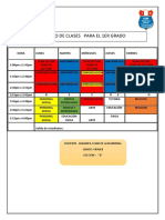 Horario para El 1er Grado-2023