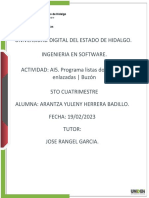Listas Doblemente Enlazadas: Universidad Digital Del Estado de Hidalgo