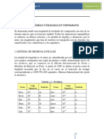 Unidades de Medida Usadas en Topografia