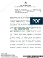 Cámara Federal de Córdoba falla sobre ajuste por inflación en Ganancias