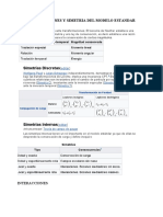 Interacciones y Simetria Del Modelo Estandar