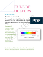 Etude de Couleurs: Introduction