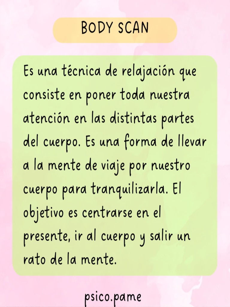 Técnica de Body Scan para Relajación | PDF | Respiración