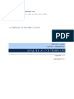 Quality Audit Template